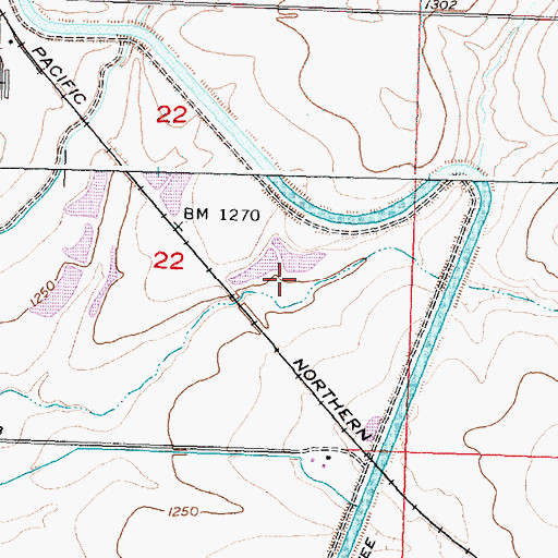 Topographic Map of Catnation Waste Pond Number Six Dam, WA