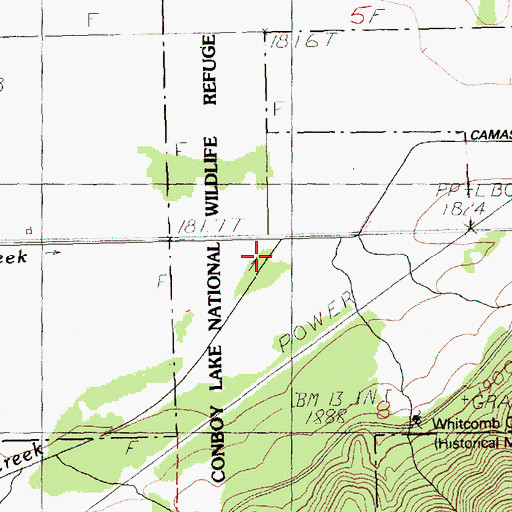 Topographic Map of Holmes Creek, WA