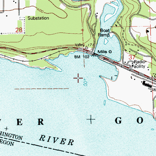 Topographic Map of Wind River, WA