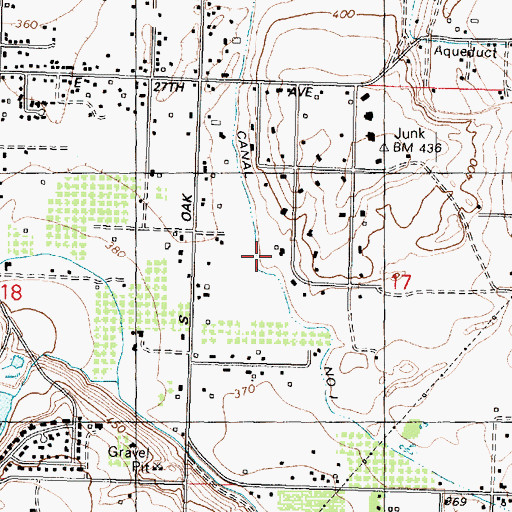 Topographic Map of Columbia Canal Number 1, WA