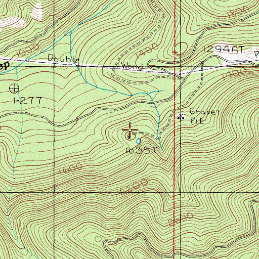 Topographic Map of Deep Creek Guard Station, WA
