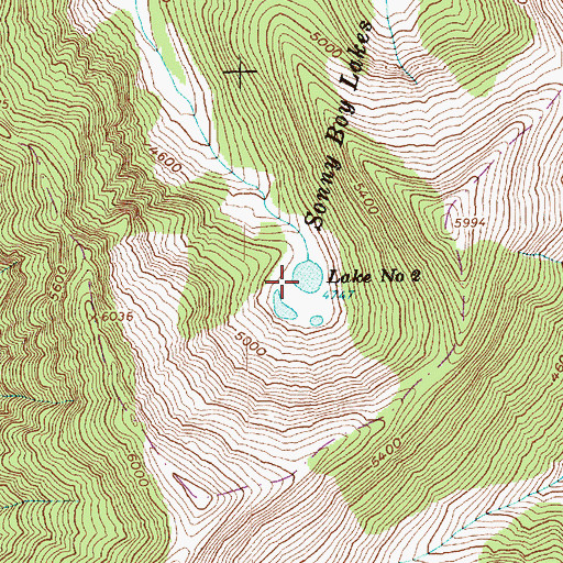 Topographic Map of Lake Number 2, WA