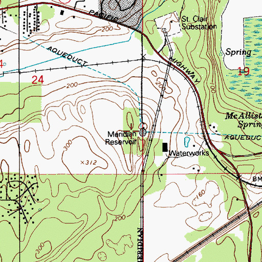 Topographic Map of Olympia Water Supply, WA