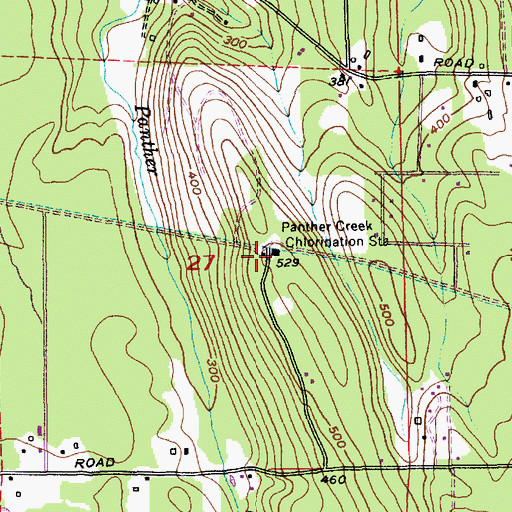 Topographic Map of Panther Creek Chlorination Station, WA