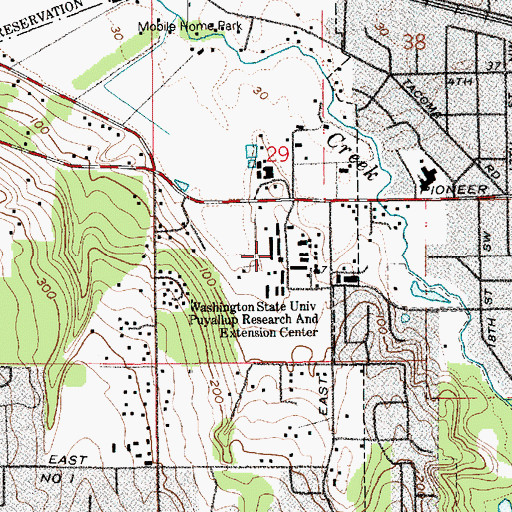 Topographic Map of Western Washington Experimental Station, WA