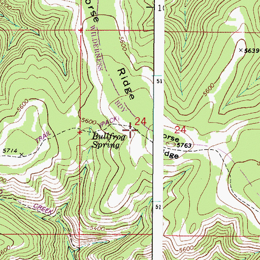 Topographic Map of Mount Misery Trail, WA