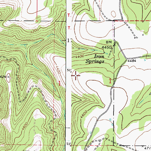 Topographic Map of Pataha Research Natural Area, WA