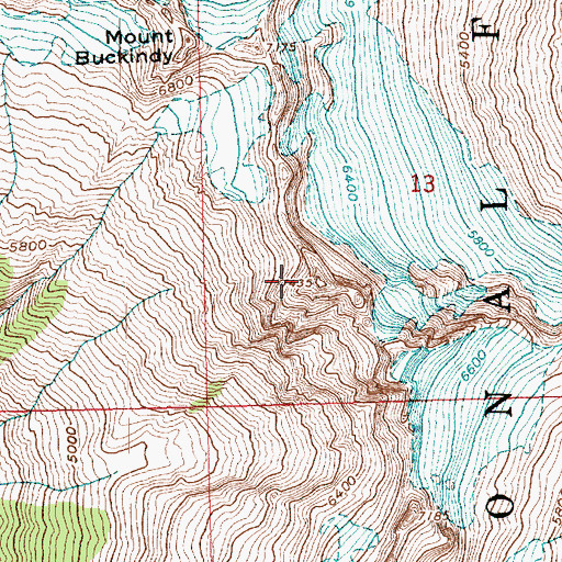 Topographic Map of Mount Misch (not official), WA