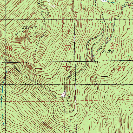 Topographic Map of Mount Baker Ranger District, WA
