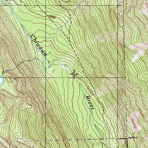 Topographic Map of Lake Wenatchee Ranger District (historical), WA