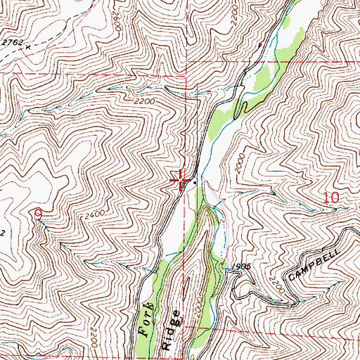 Topographic Map of Asotin Game Range Headquarters, WA