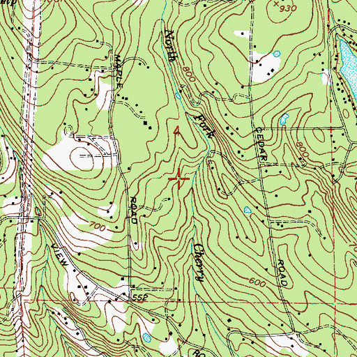 Topographic Map of Isakson Creek, WA
