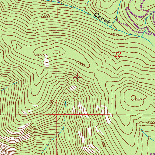 Topographic Map of Colville National Forest, WA