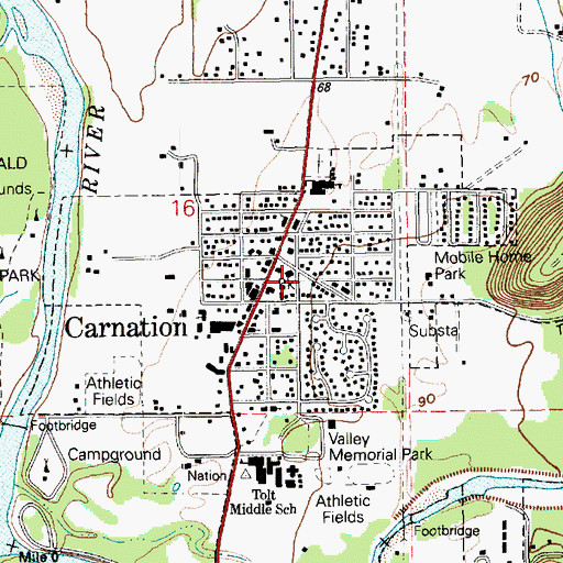 Topographic Map of Loutsis Park, WA