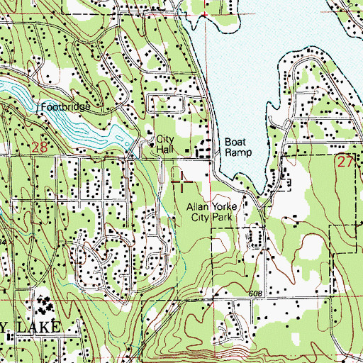 Topographic Map of Allan Yorke City Park, WA