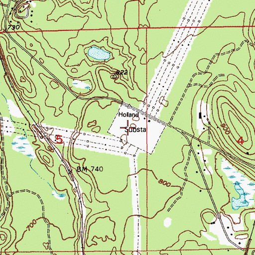 Topographic Map of Raver Substation, WA