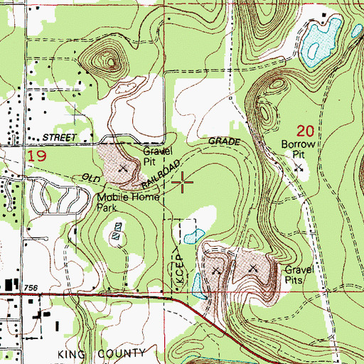 Topographic Map of Baldy Hill, WA