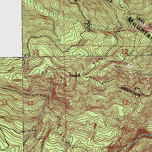 Topographic Map of Tiger Mountain Trail, WA