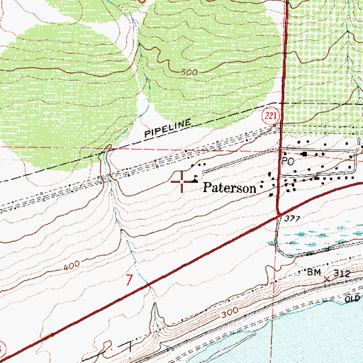 Topographic Map of Paterson Elementary School, WA