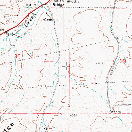 Topographic Map of Page Creek, WA