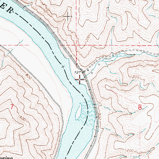 Topographic Map of Steptoe Canyon, WA