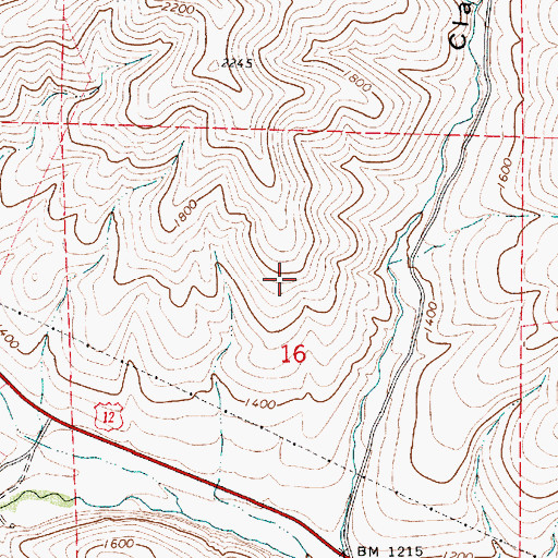 Topographic Map of Twin Gulch, WA