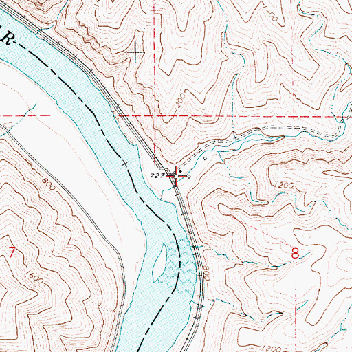 Topographic Map of Steptoe Creek, WA