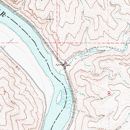 Topographic Map of Steptoe Creek, WA