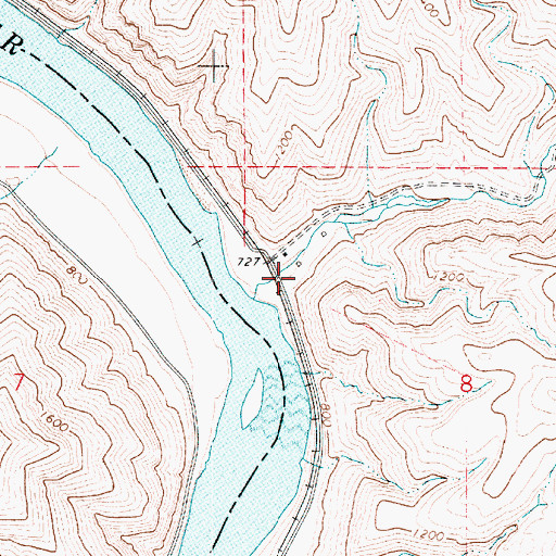 Topographic Map of Steptoe Lower Range, WA