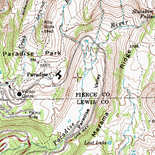 Topographic Map of Edith Creek, WA
