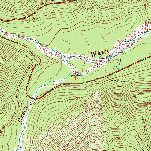 Topographic Map of Fryingpan Creek, WA