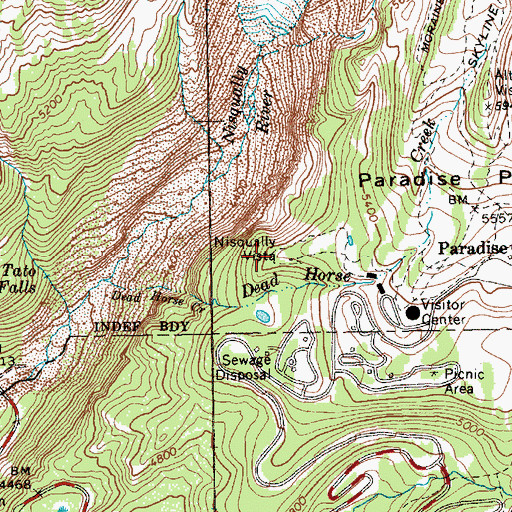 Topographic Map of Nisqually Vista, WA