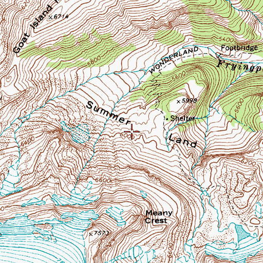 Topographic Map of Summer Land, WA