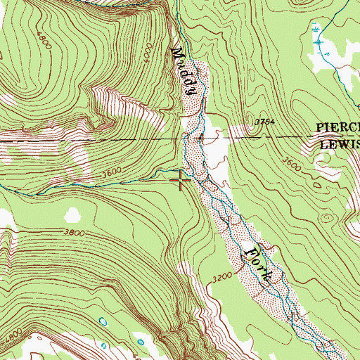 Topographic Map of Williwakas Creek, WA