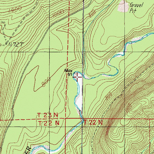 Topographic Map of Rampage Creek, WA
