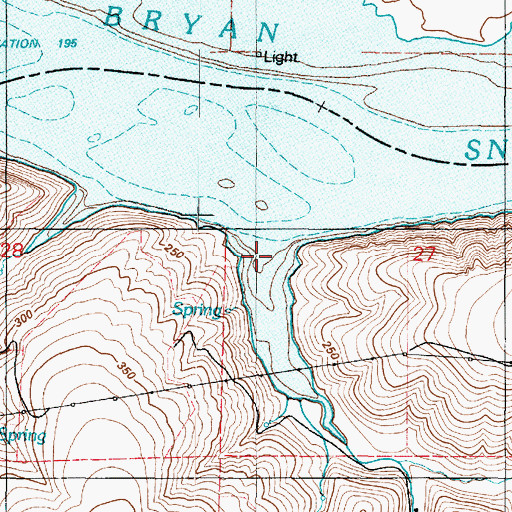 Topographic Map of Little Goose Bay, WA