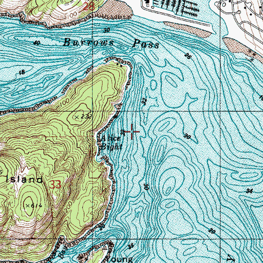 Topographic Map of Skyline Seaplane Base, WA