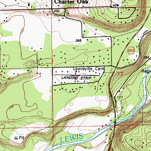 Topographic Map of Parkside Airpark, WA