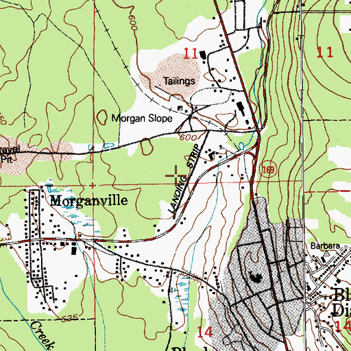 Topographic Map of Black Diamond Airport, WA