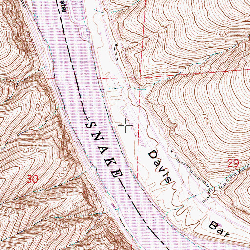 Topographic Map of Whitman Community Hospital Heliport, WA