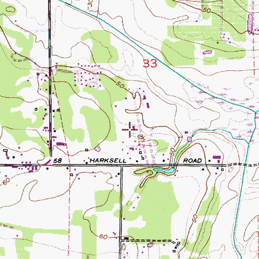 Topographic Map of Meadow Mist Airport, WA
