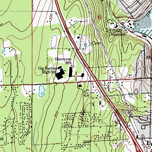 Topographic Map of Telephone Utilities Heliport, WA
