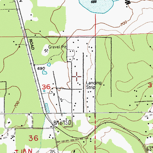 Topographic Map of Kapowsin Field, WA