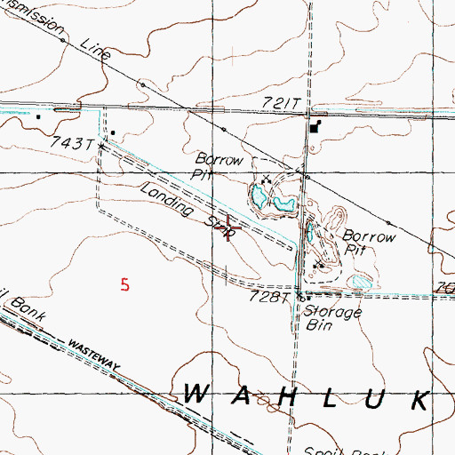 Topographic Map of Mattawa Air Strip, WA