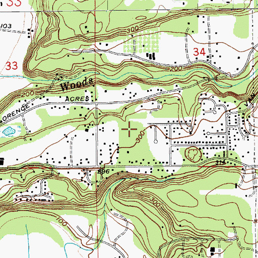 Topographic Map of B and M Ranch Airport, WA