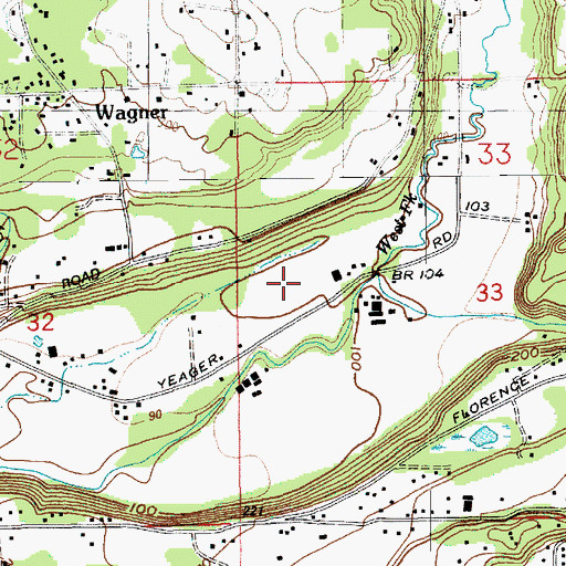 Topographic Map of Van de Plasch Airport, WA