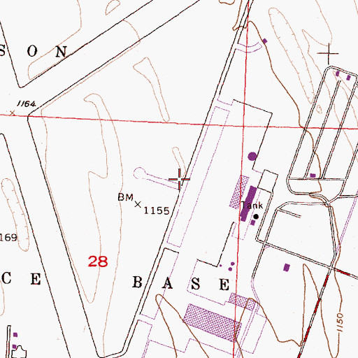 Topographic Map of Grant County International Airport, WA