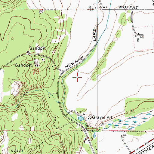 Topographic Map of Ellerport Airport, WA