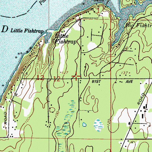 Topographic Map of Fishtrap Heliport, WA