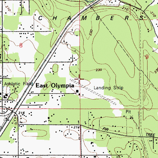 Topographic Map of Kari Field, WA